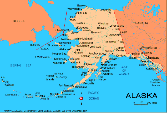 Alaska World Map
