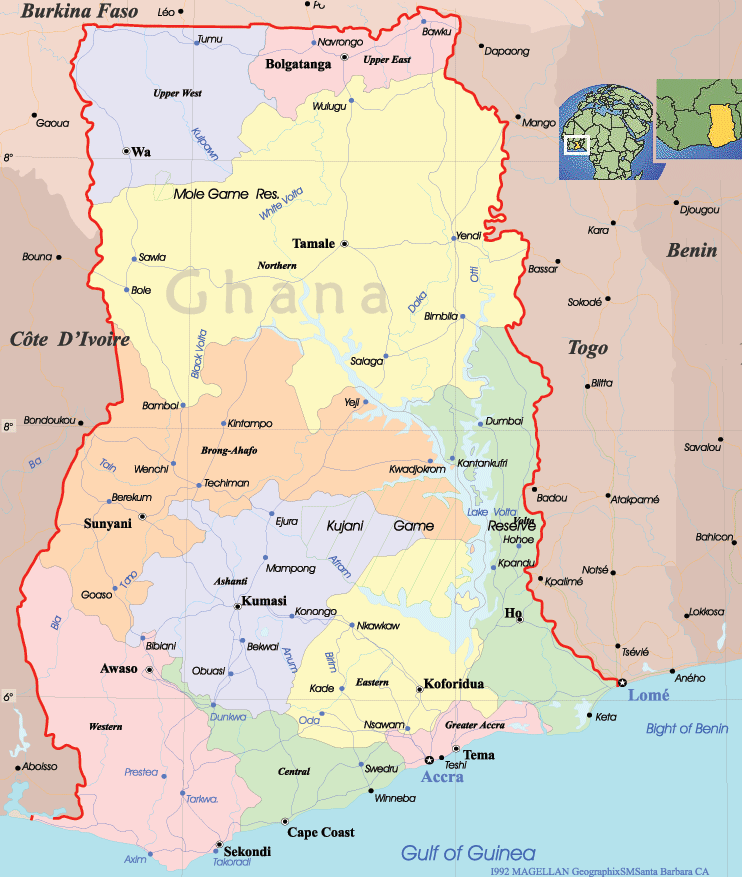 Ghana Ethnic Map 103