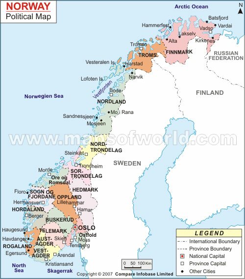 political map of finland