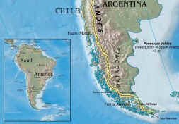 Patagonia map