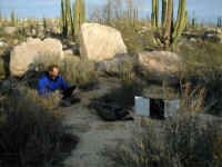 Satellite among the boulders.jpg (35132 bytes)